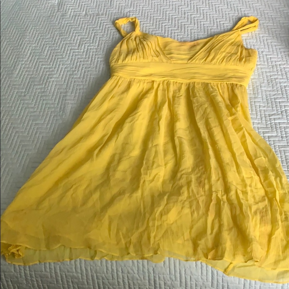 Yellow Chiffon Dress